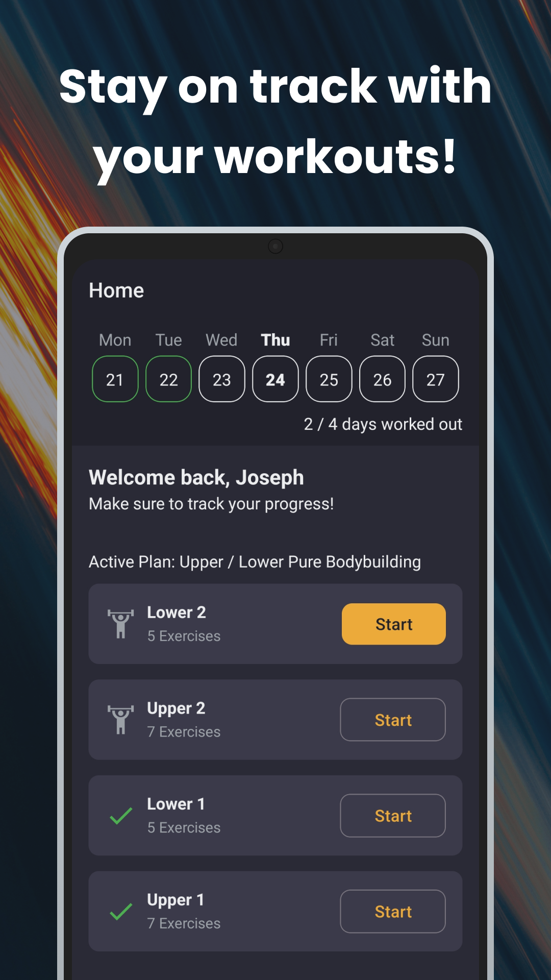 Home Screen